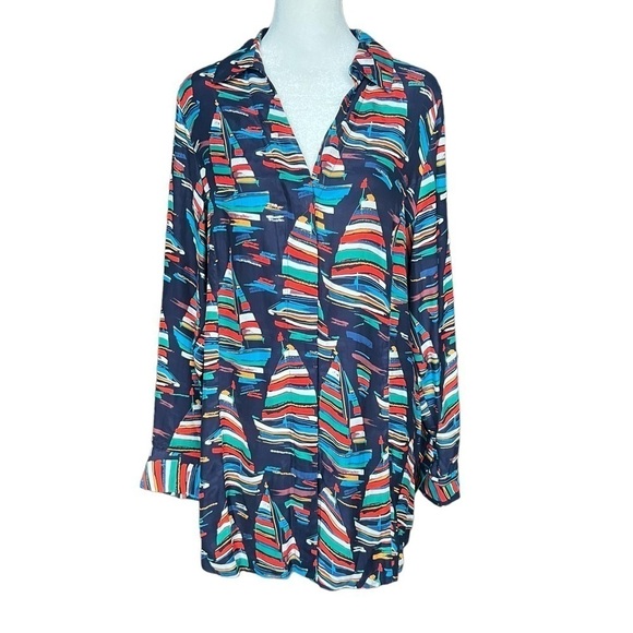 SOFT SURROUNDINGS Sail Away Blouse - Picture 2 of 7